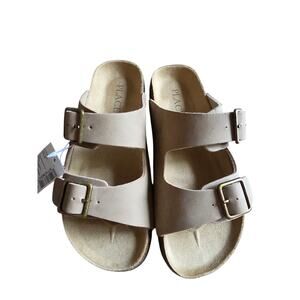 Children's Place Tan Open Toe Slide Sandals NWT Size 2